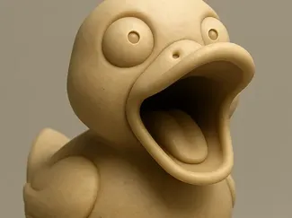 a funny duck very good print
