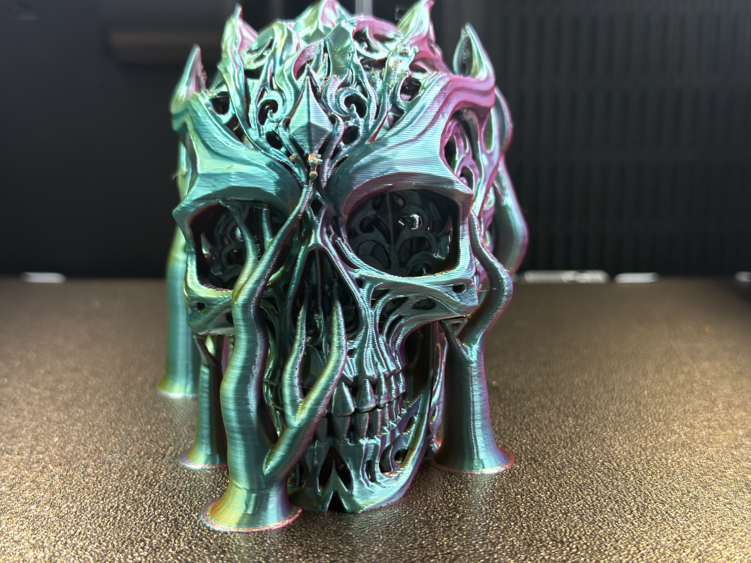 Ornamental Skull – Gothic Flame Design 3D model