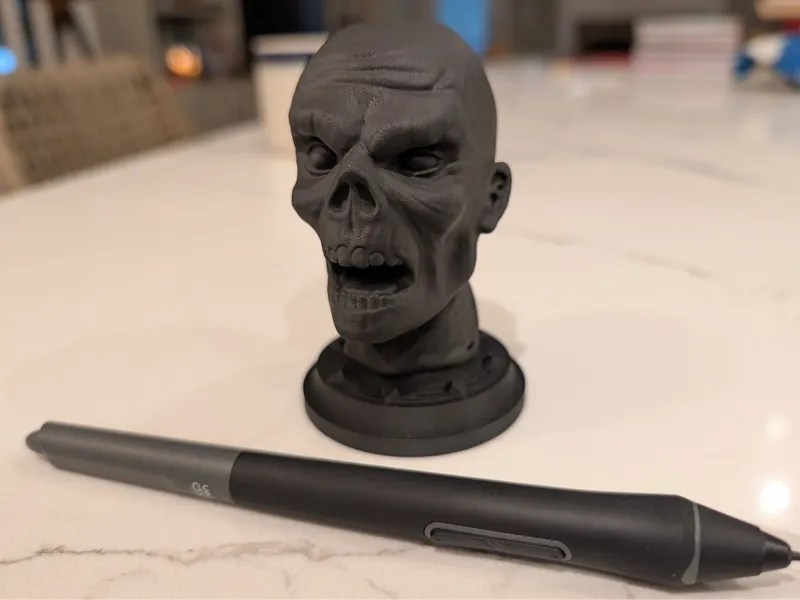Zombie Head Stylus & USB Holder -Wacom -XP-Pen Etc