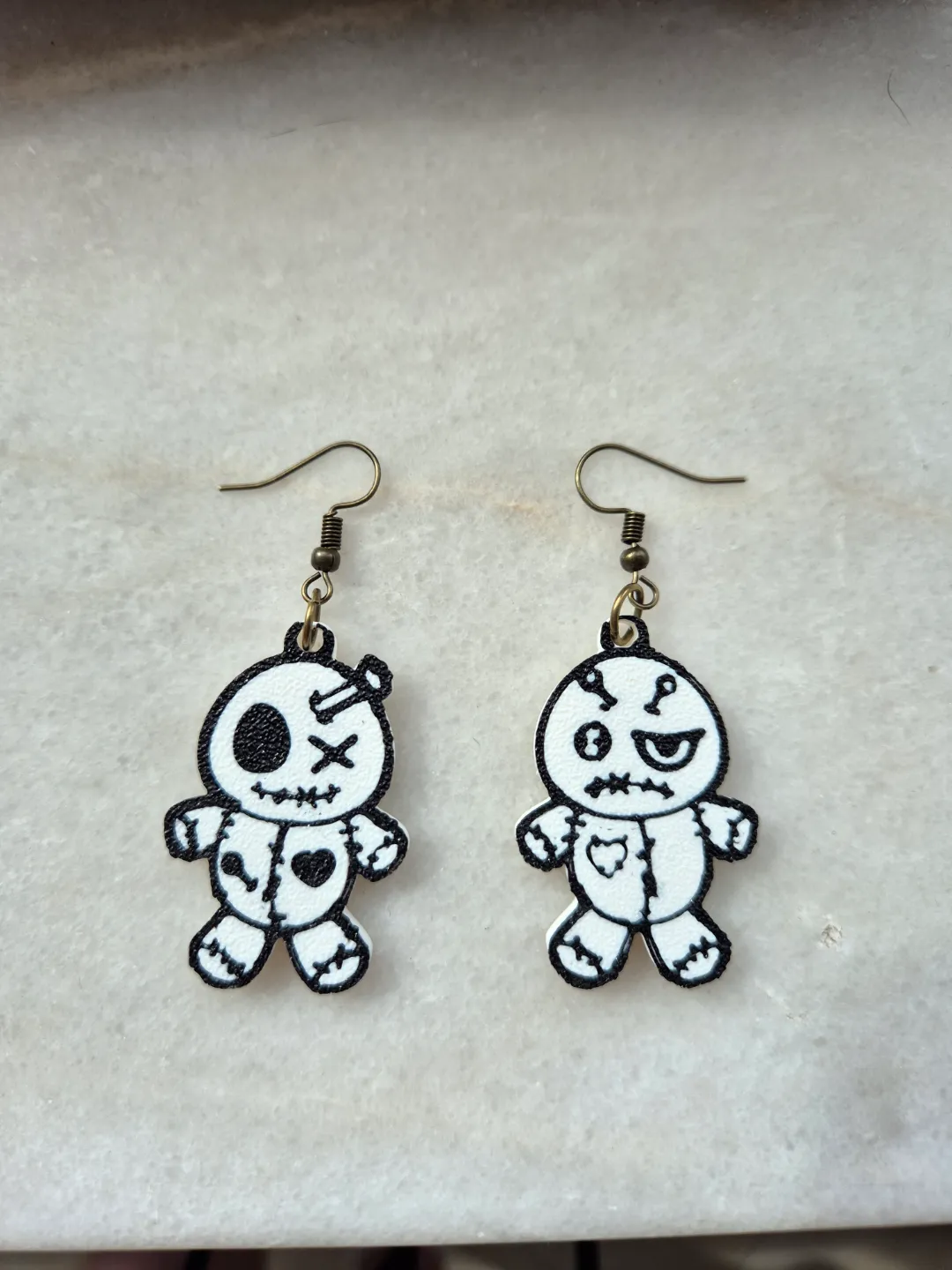 Halloween Doll MultiColor Earrings view 2