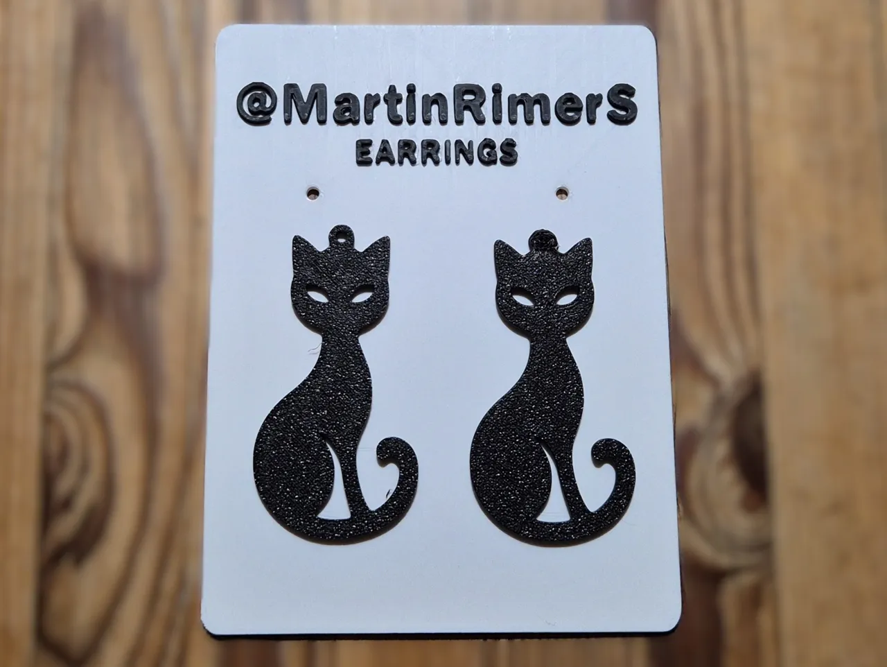 Black Cat Earrings view 3