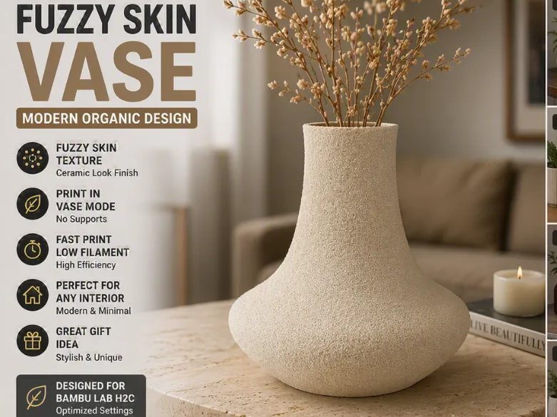 Fuzzy Skin Organic Vase