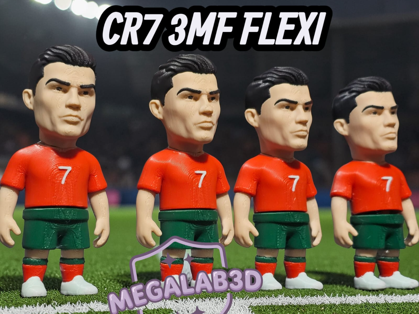 A mini football icon CR7 3mf MegaLab3D