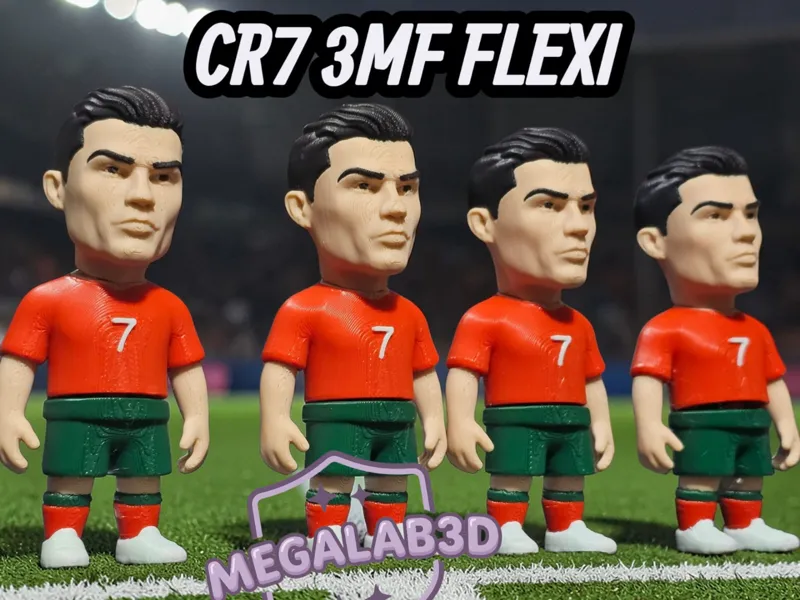 A mini football icon CR7 3mf MegaLab3D
