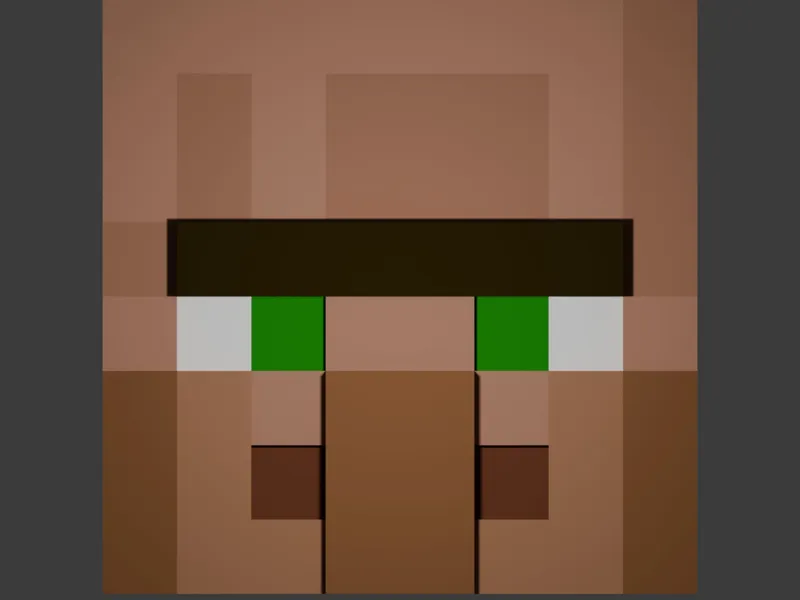 Minecraft Villager keychain