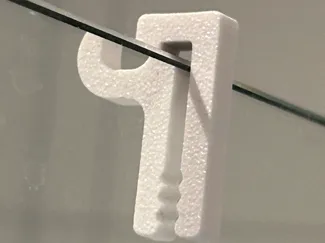 Haken für Glaswand Dusche mit 8mm stärke