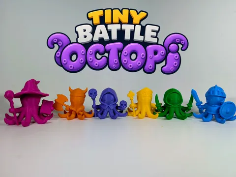 Soporte: Tiny Battle Octopi — referencia de MakerWorld