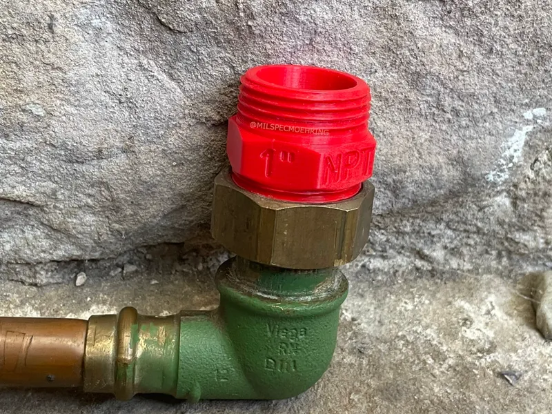 1" NPT Male to Male coupler