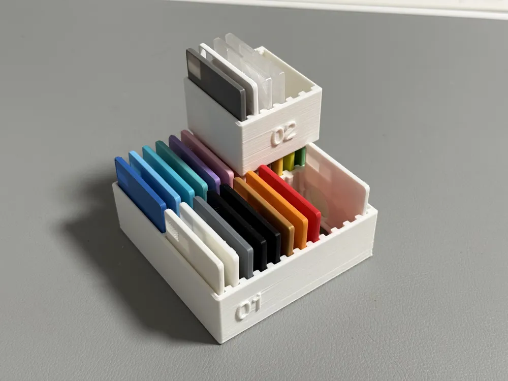 Filament Color Sample Storage Box - Free 3D Print Model - MakerWorld