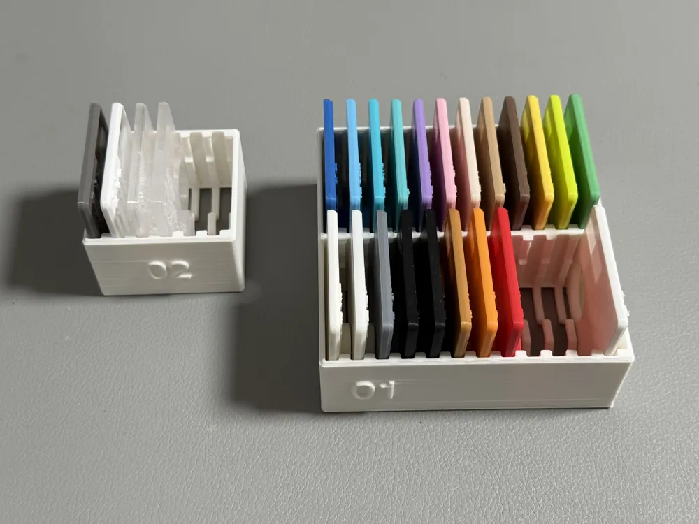 Filament Color Sample Storage Box - Free 3D Print Model - MakerWorld