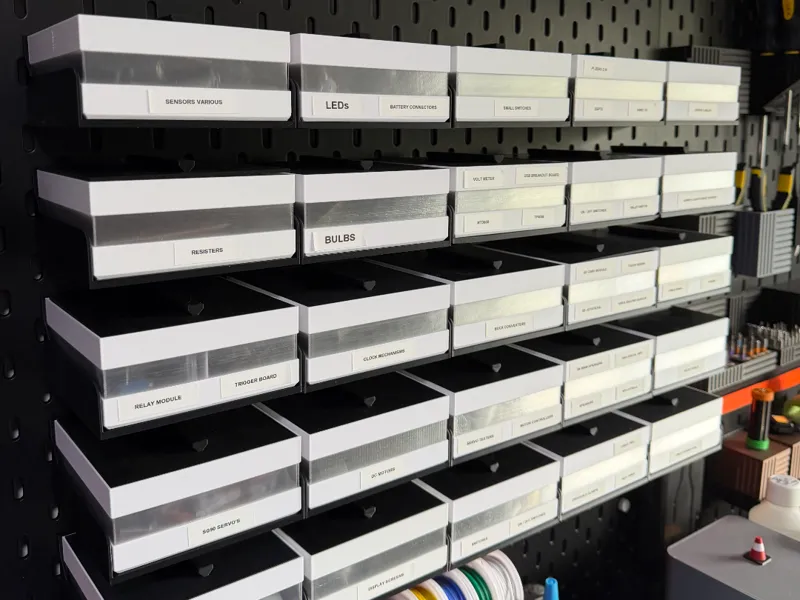VISI-BOX - Skadis Pegboard Storage Boxes
