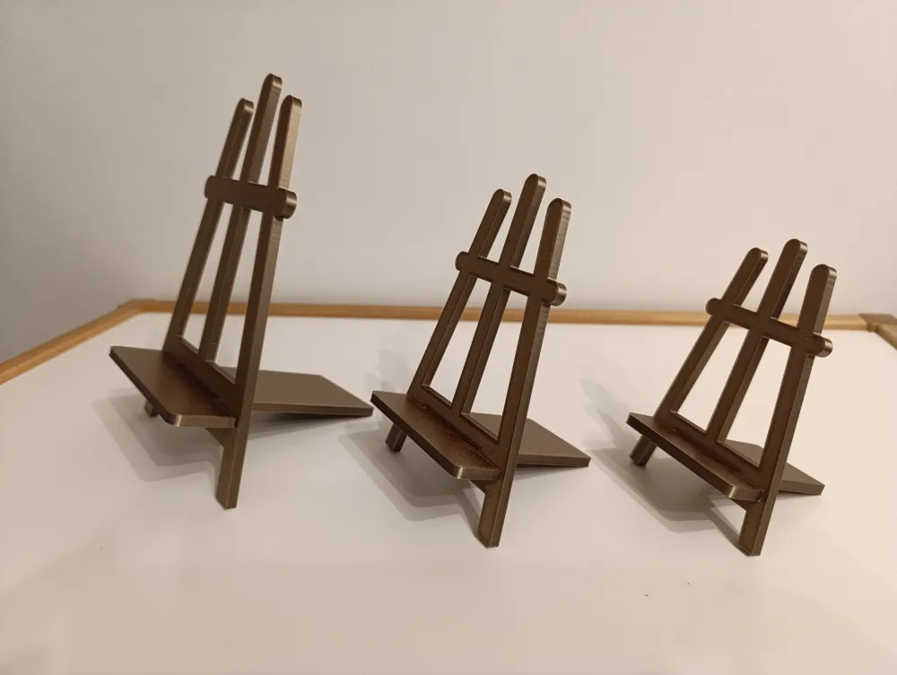 Collapsable Stands (3 sizes) - new version easel! - Free 3D Print Model ...