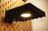 Lampe grille façon Starship pour panneau Skadis — photo 2