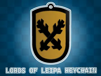 KCD2 Lords of Leipa shield keychain