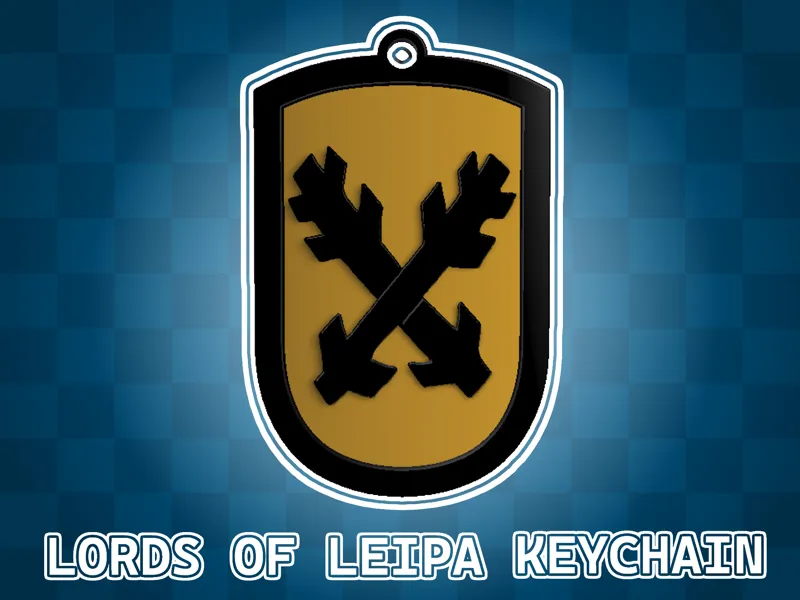 KCD2 Lords of Leipa shield keychain