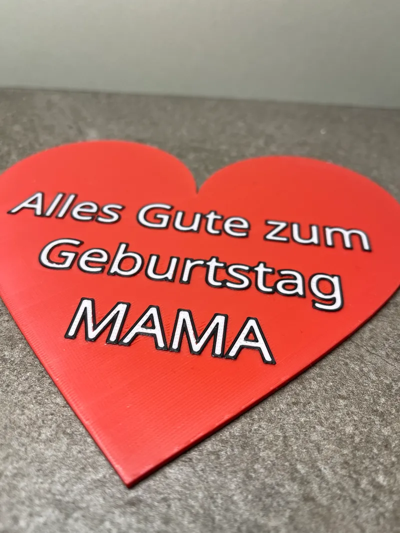 Herz Geburtstag Mama (German Version)