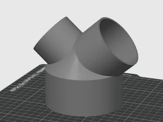 63mm & 75mm to 100mm Ventilation Duct Y-Splitter