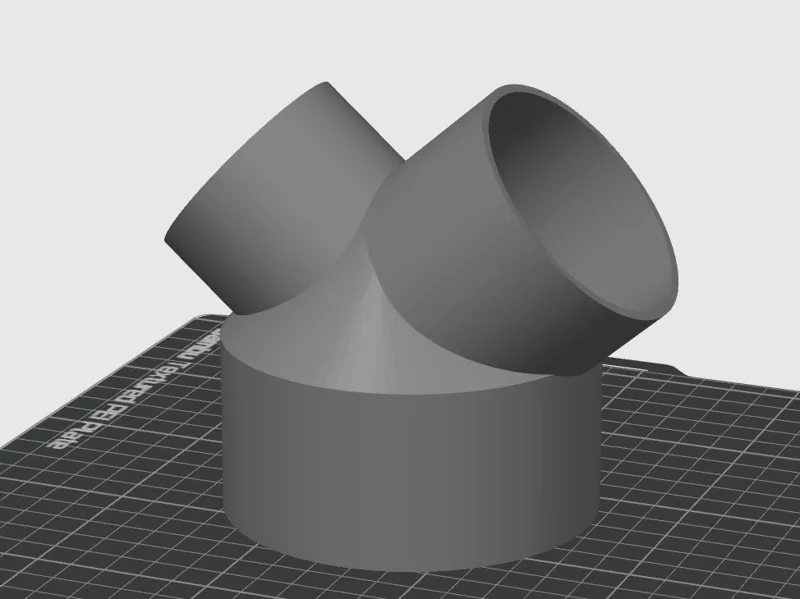 63mm & 75mm to 100mm Ventilation Duct Y-Splitter