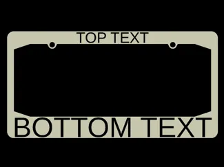 LICENSE PLATE FRAME CONFIGURATOR