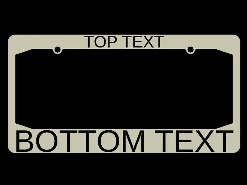 LICENSE PLATE FRAME CONFIGURATOR