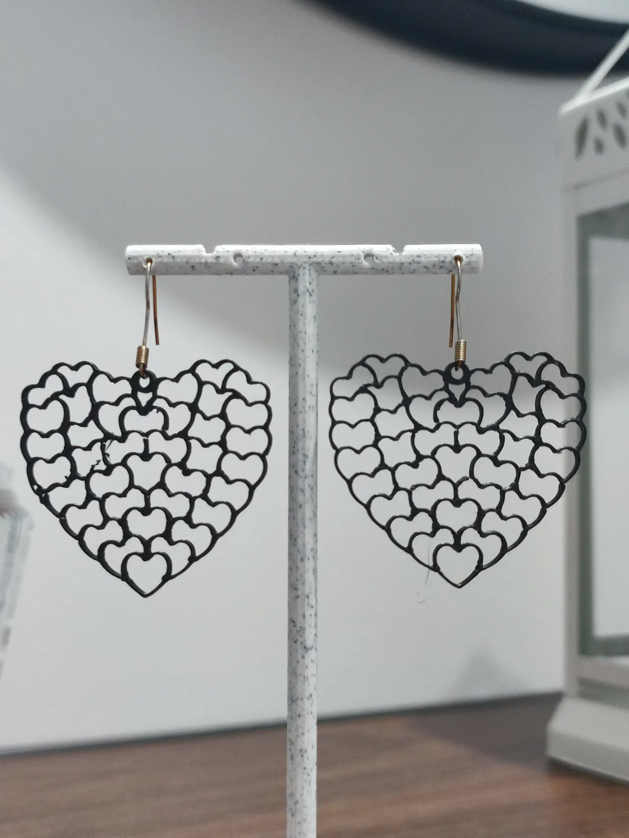 Aretes Encaje de Corazones view 3