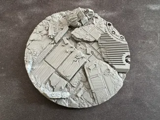 100 mm base with terrain features