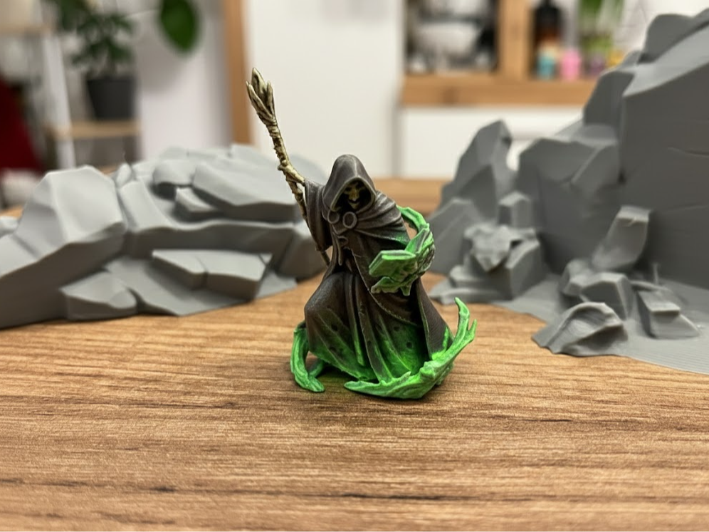 DnD Ready - Skeleton Mage - Staff & Book 2