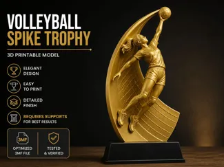 VOLLEYBALL SPIKE TROPHY FEMALE VERSION