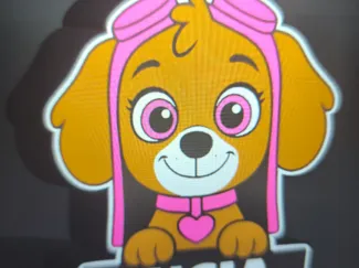 light box paw patrol lucia patrulla canina