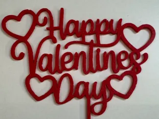 cake topper Valentines day