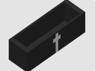 Unpersonalized Cemetery Vase