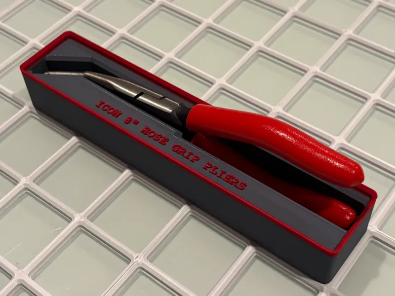 Icon 8" Hose Grip Pliers Gridfinity Bin