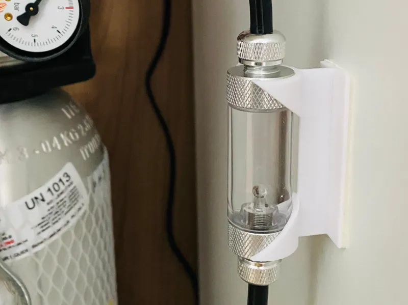 CO2 Blasenzählerhalterung/CO2 Bubble Counter Mount