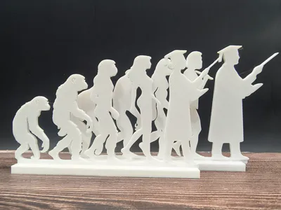 Professor Evolution Silhouette