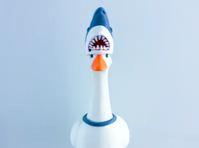 Shark Head and Fin Desk Goose Gear