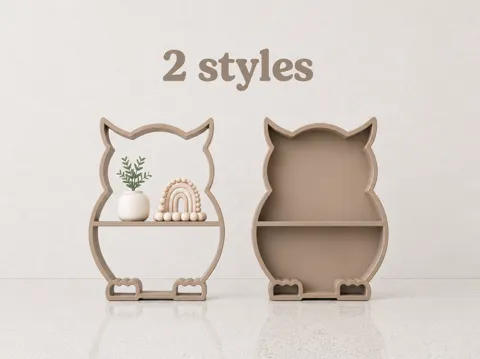 Estante o repisa: Cute Owl Shelf | Woodland Nursery Decor — referencia de MakerWorld