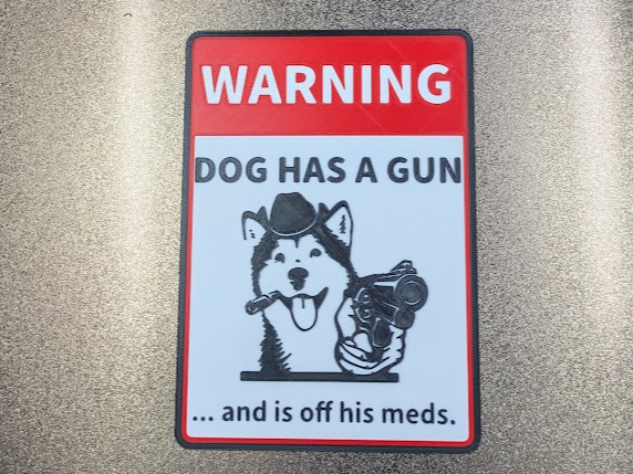 Dog off his meds sign