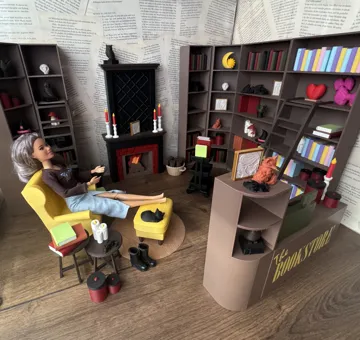Modelo para impresión 3D: Liebevolle Miniatur Bibliothek Puppenhaus — vista de referencia 4