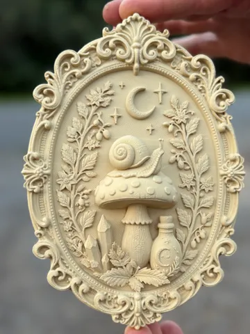 Marco decorativo: Snail on a Mushroom Frame — vista de referencia 2