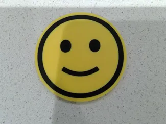 Emoji Coaster - Smile Emoji- CUSTOMISABLE