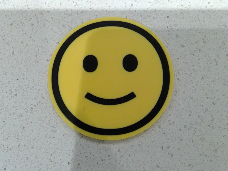 Emoji Coaster - Smile Emoji- CUSTOMISABLE