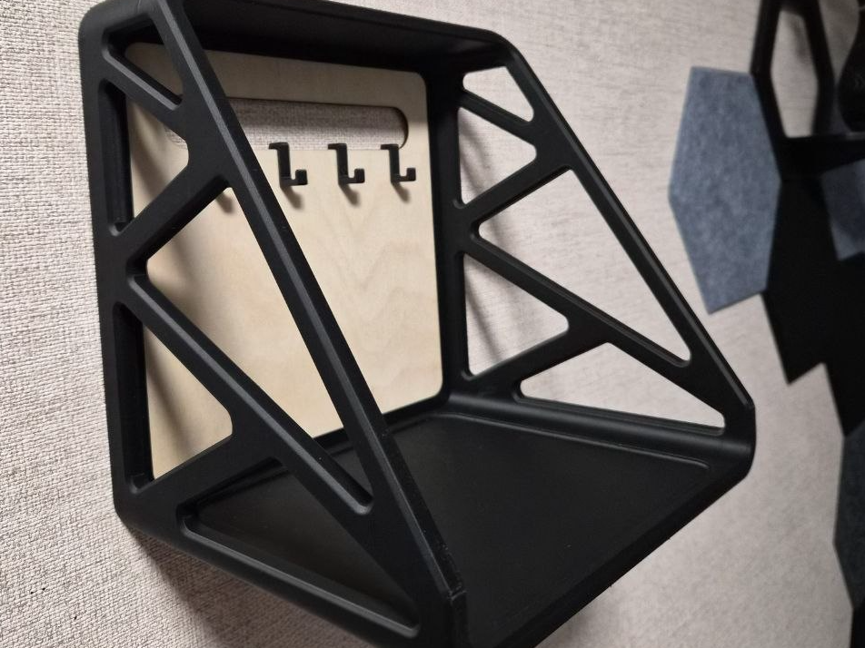 Minimalist Entryway Wall Organizer (3mm Plywood) 3D model