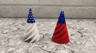 American Flag Passthrough Fidget Cone