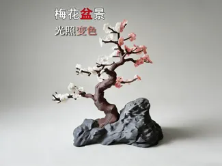 中式梅花盆景