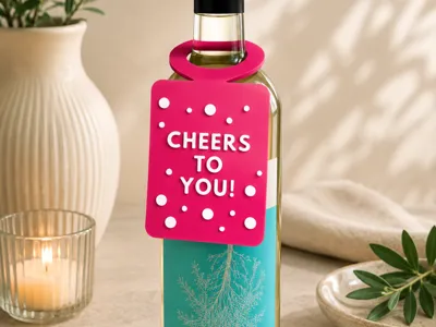 Flessen label Cheers to you!
