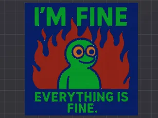 Everything Is Fine Plaque