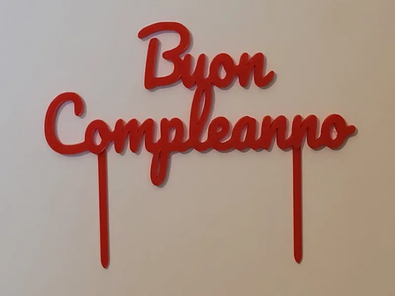Buon Compleanno Cake Topper