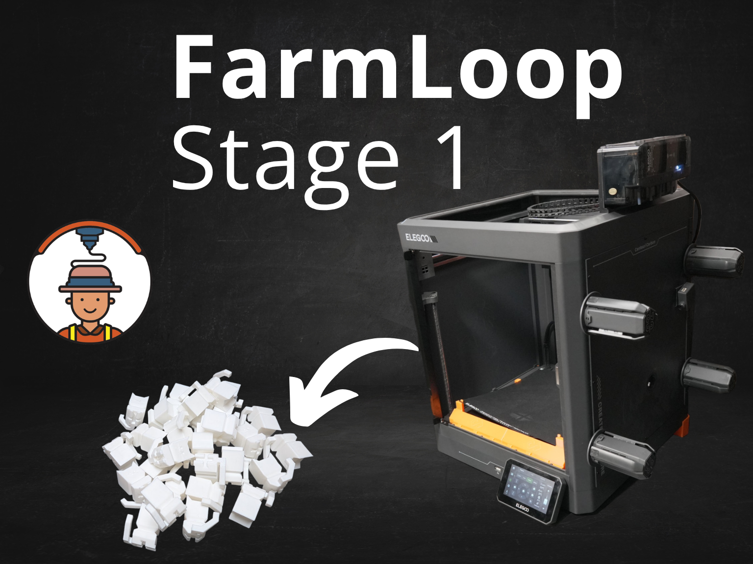 FarmLoop Stage 1 Elegoo Centauri Carbon Automation - 1
