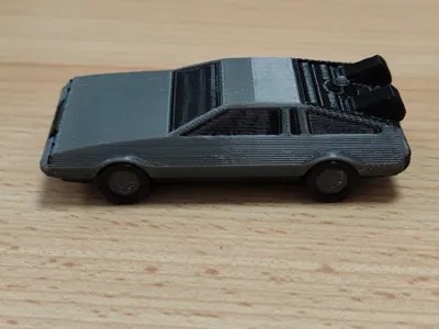 Mini-DMC DeLorean BTTF variant: Print in Place