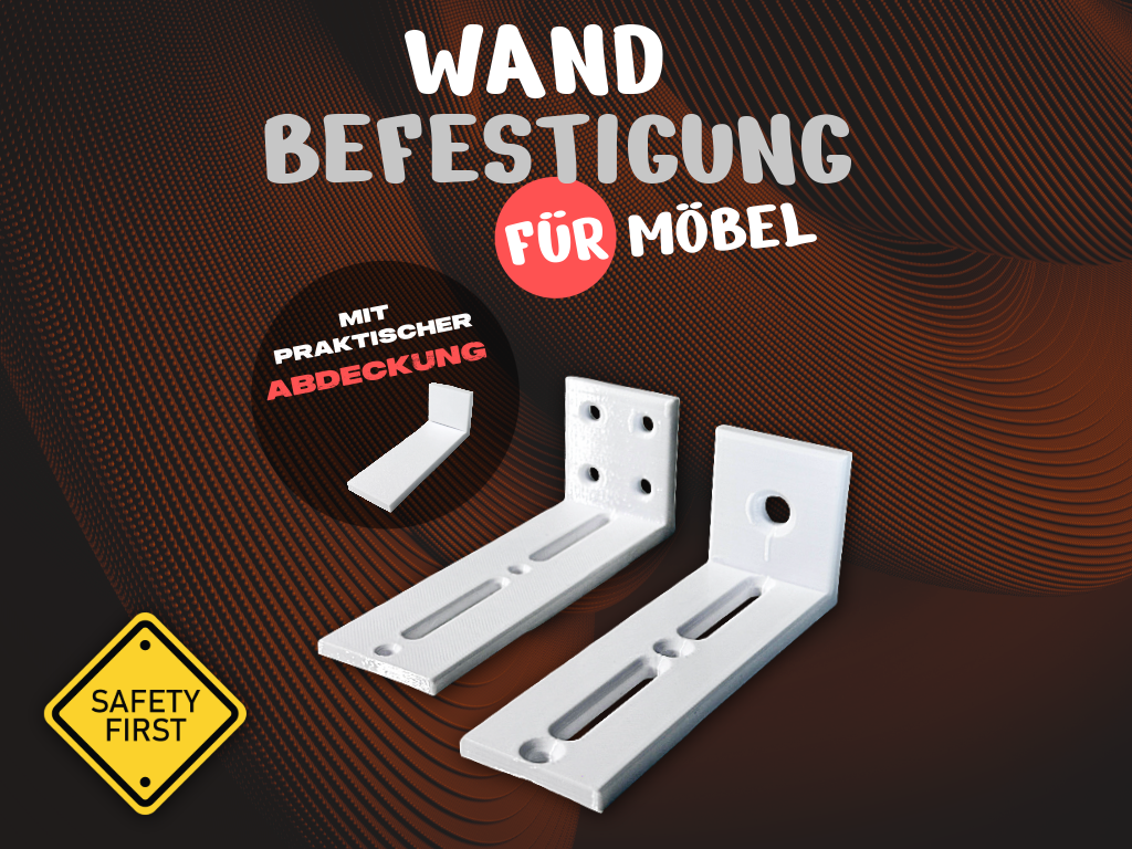Furniture Wall Bracket 10cm Offset + Cover